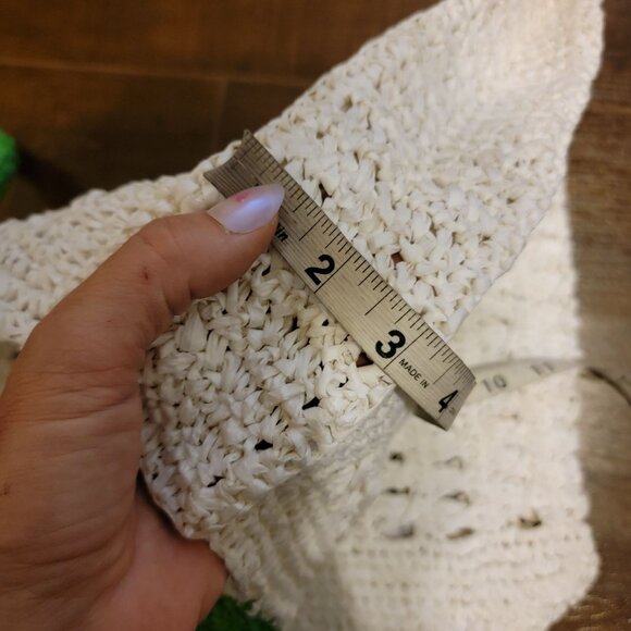 Free People De Siena Tennis Club Raffia Tote Bag Woven Boho Chic Casual Coastal - Picture 7 of 7